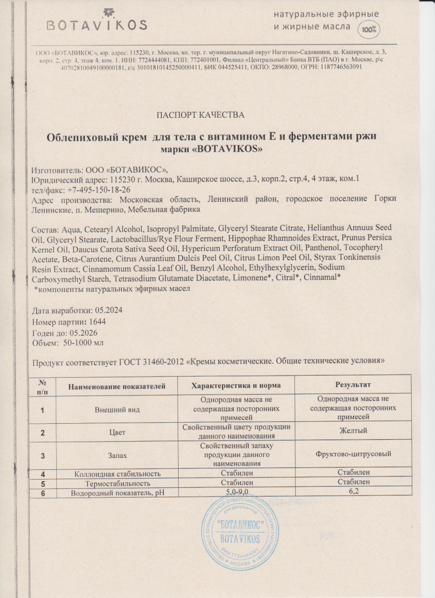 Паспорт №052024